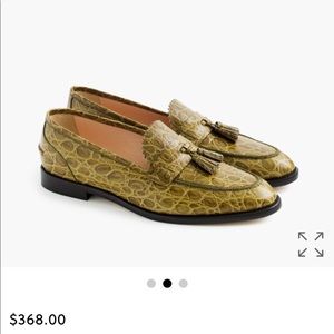 Women’s J CREW shoes - crocodile embossed leather